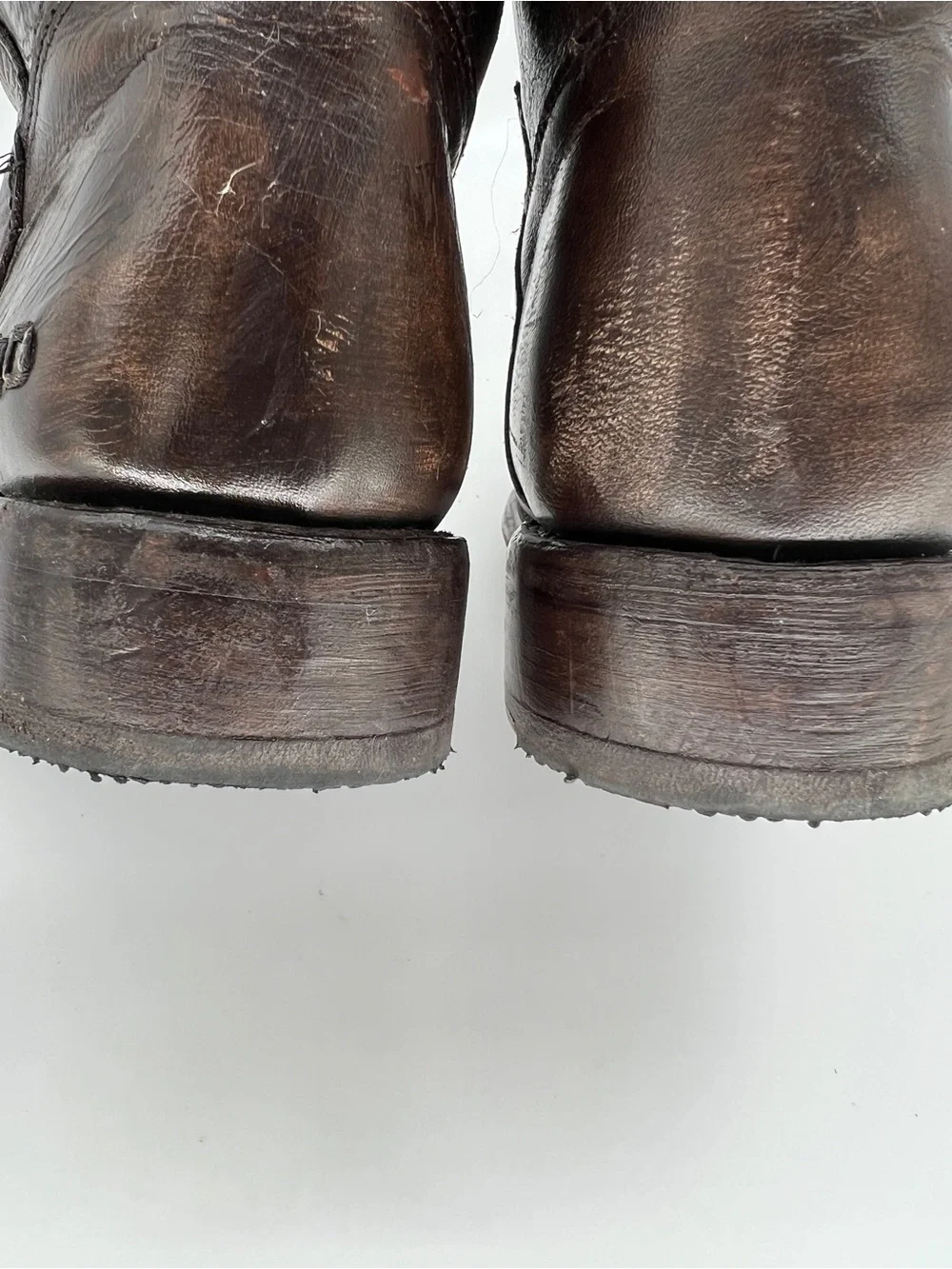 BED|STU Tall Manchester Distressed BrownLeather Boots
